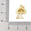 Rack Plating Brass Micro Pave Cubic Zirconia Pendants KK-R166-02G-03-3
