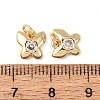 Brass Micro Pave Cubic Zirconia Pendants KK-C143-36A-G-3