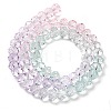 Transparent Painted Glass Beads Strands LS-DGLA-A034-T8mm-A23-5