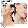 200Pcs 5 Colors Brass Leverback Earring Findings KK-SP0001-01-5