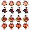 20Pcs 4 Styles Thanksgiving Day Opaque Acrylic Pendants SACR-CJ0001-44-1