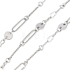 304 Stainless Steel Oval with Flat Round Link Chains CHS-H117-05P-1