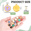 16Pcs 304 Stainless Steel Enamel Pendants STAS-BC0004-29G-02-2