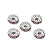 304 Stainless Steel Rhinestone Spacer Beads RB-CBA18B7-01P-01-1