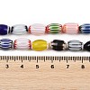 Handmade Millefiori Glass Oval Bead Strands LK-Z001-01B-4