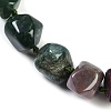 Natural Indian Agate Nuggets Beaded Necklaces for Women Men NJEW-K388-01T-2