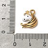 304 Stainless Steel Enamel Pendants STAS-G386-09G-3