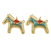 304 Stainless Steel Enamel Pendants SA-CBAF5D5-03G-1