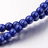 Non-magnetic Synthetic Hematite Bead Strands G-F301-3mm-04-1