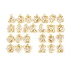 26Pcs Brass Micro Pave Clear Cubic Zirconia Charms KK-Z151-18G-1