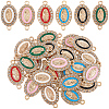 30Pcs 6 Colors Religion Alloy Enamel Virgin Mary Connector Charms FIND-SC0024-26-1