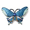 Butterfly Alloy Enamel & Rhinestone Brooches AL-CBABC7F-01EB-02-1