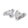 UV Plating Alloy Glass Pendants FIND-K032-17P-2