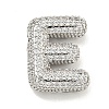 Platinum Plated Brass Micro Pave Cubic Zirconia Pendants KK-L073-001P-E-1