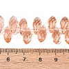 Crystal Glass Beads Strands X-GLAA-D033-38-2