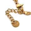 304 Stainless Steel Heart Link Chain Bracelets for Women BJEW-K237-07G-3