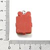 Christmas Theme Opaque Resin Pendants RESI-F054-B07-3