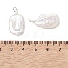 Natural Baroque Keshi Pearl Pendants PALLOY-JF05236-02-4