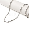 202 Stainless Steel Cable Chain Necklaces STAS-A100-11P-1