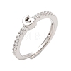 S925 Sterling Silver Adjustable Letter Rings for Women RJEW-M068-01P-G-2