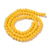 Opaque Solid Color Imitation Jade Glass Beads Strands EGLA-A039-P4mm-D04-2