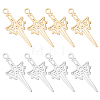 Unicraftale 16Pcs 2 Colors 304 Stainless Steel Pendants STAS-UN0055-76-1