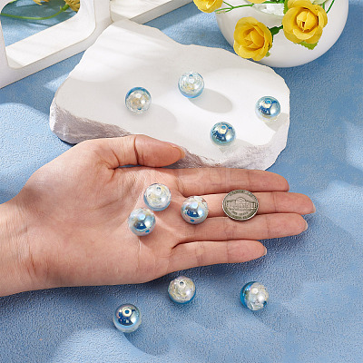 10Pcs Resin Beads PACR-TA0001-33J-1