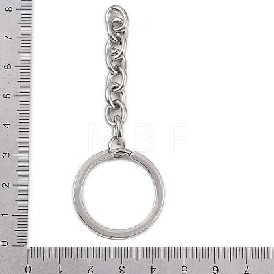 Polishing 304 Stainless Steel Split Key Rings STAS-H558-45P-1-1