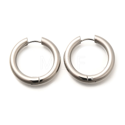 304 Stainless Steel Hoop Earrings for Women EJEW-M068-15I-P-1