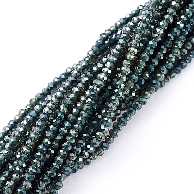 Electroplate Glass Beads Strands EGLA-F149-HP-01-1