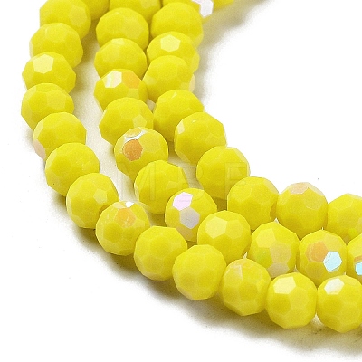 Opaque Glass Beads Strands EGLA-A035-P4mm-L04-1