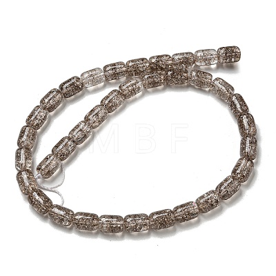 Transparent Crackle Glass Beads Strands GLAA-NH0001-04E-1