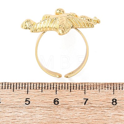 Ocean Brass Cuff Open Rings LS-RJEW-Z129-01G-02-1