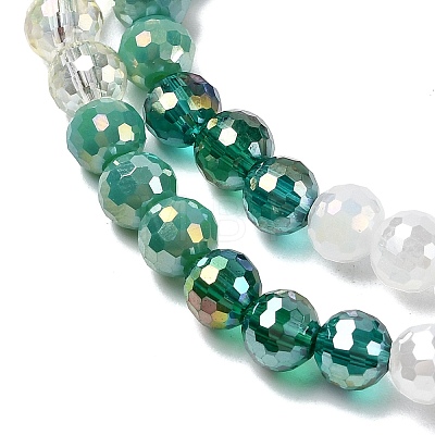 Electroplate Glass Beads Strands EGLA-D300-06-6mm-19-1