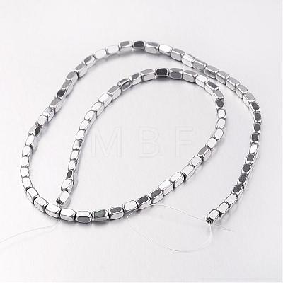 Electroplate Non-magnetic Synthetic Hematite Bead Strands G-F300-40B-01-1