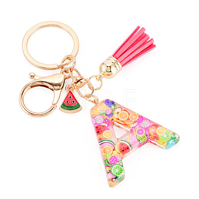 Fruit Series Letter Resin Keychains KEYC-TAC0033-02A-1