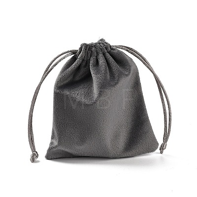 Velvet Jewelry Drawstring Storage Pouches ABAG-P013-02B-07-1