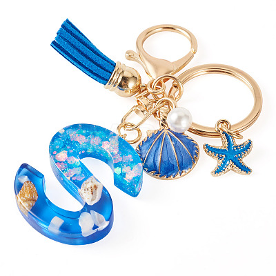 Star Resin & Shell Keychains KEYC-TAC00087-01S-1