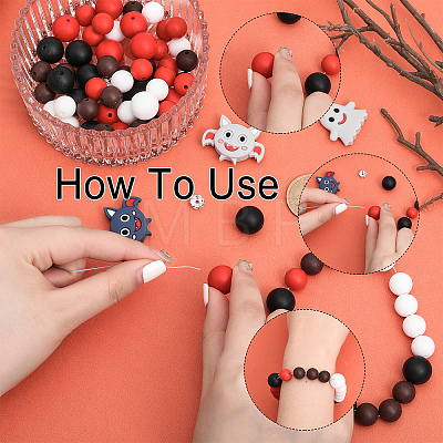 DIY Beads Jewelry Making Finding Kit for Halloween DIY-CA0005-53-1