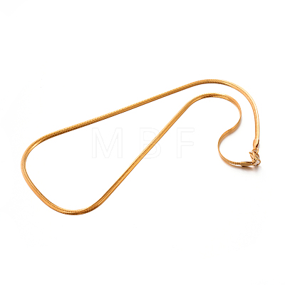304 Stainless Steel Herringbone Chain Necklaces STAS-M174-015G-03-1