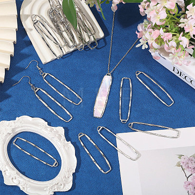20Pcs Alloy Open Back Bezel Big Pendants FIND-CA0011-76-1