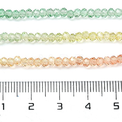 Transparent Painted Glass Beads Strands X1-DGLA-A034-T2mm-A04-1