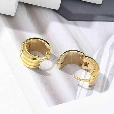 304 Stainless Steel Hoop Earrings for Women EJEW-C096-57G-1