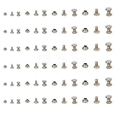 400 Sets 4 Styles Iron Rivets IFIN-FH0001-80-1