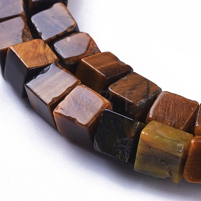 Natural Tiger Eye Beads Strands G-D0020-09A-1