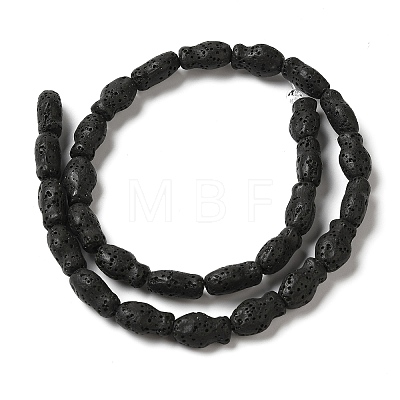 Natural Lava Rock Beads Strands G-U007-01L-1