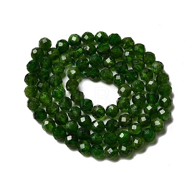 Natural Green Diopside Beads Strands G-NH0046-A01-03-1