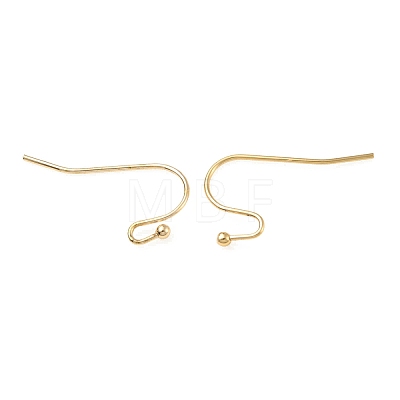 Brass Earring Hooks KK-C024-12KCG-1