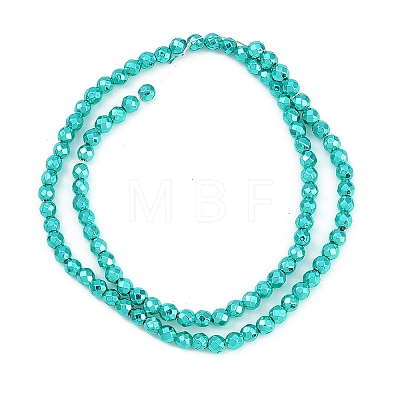 Baking Paint Electroplated Synthetic Non-magnetic Hematite Beads Strands G-H072-A01-01J-1