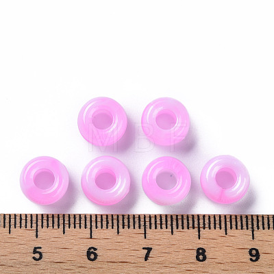 Acrylic European Beads MACR-S375-002B-03-1